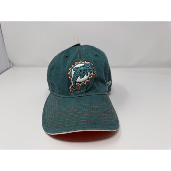 90s Nwt Reebok Miami Dolphins Tek Flex Hat - Picture 1 of 11